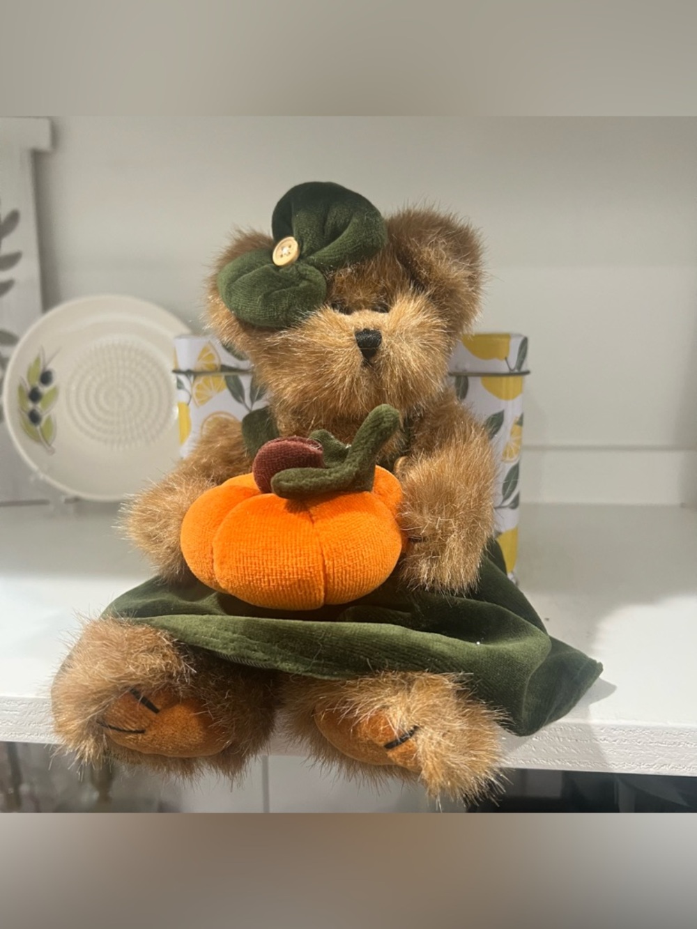 Bearington Collection "Jackie O'Lantern" Collectible Series Plush Bear 1801